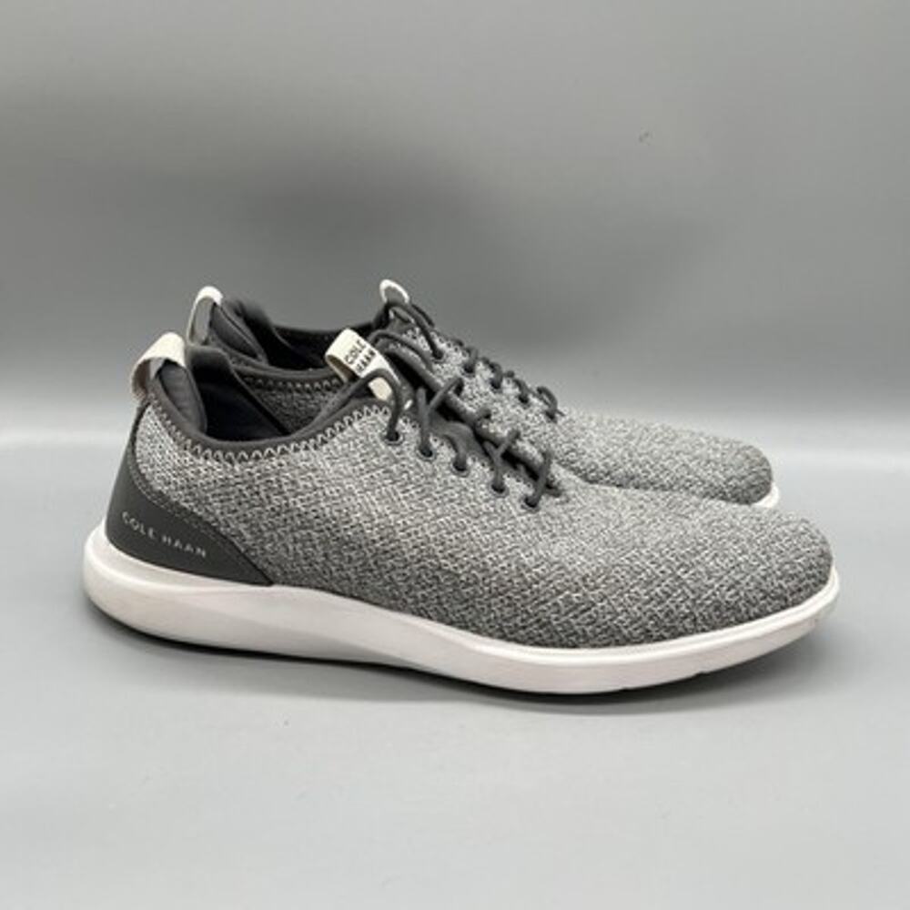 Cole Haan Shoes Mens 10 Gray Knit Grand OS Low Top Casual Sneakers Comfort
